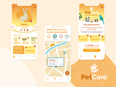 PetCare App - UI Design