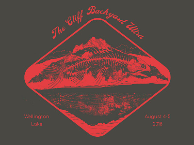 The Cliff 2018 art design double exposure event icon illustration logo swim wildlife wildlife illustration