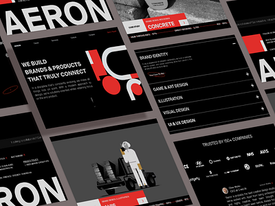 Creative Design Agency abstract agency artist black branding creative creative design dark design agency edgy landing minimal minimalism minimalist modern red trend ui ui design ux
