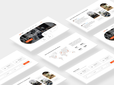 Co-working Space Landing Page agancy best designer booking building clean co worker co working co working space coworker coworking design interface dribbble best shpt home page landing page office space reservation shared workspace ui website work