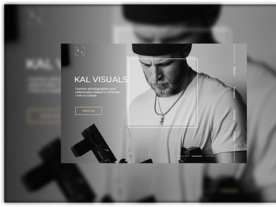 Photographer landing page design landing landingpage minimal photography ui ux web website