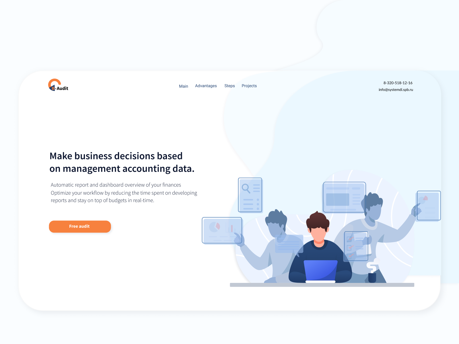 B-Audit. Service For Business Audit By Veronika Pipchenko On Dribbble