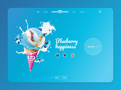 Ice-cream shop. branding color design food graphic design ui ux web web design website