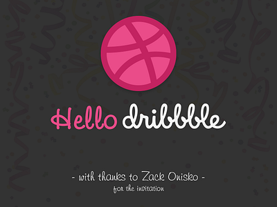 Hello Dribbble!