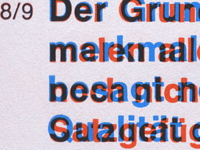 8/9 / 8/9 fonts letterpress overlay red white and blue type:face=helvetica type:face=neue haas grotesk typography
