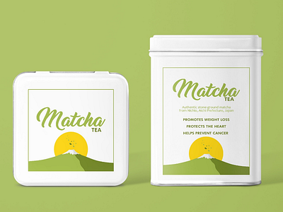 Matcha Tea Packaging design graphic design illustration japan design matcha packaging tea packaging