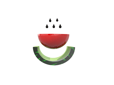 Watermelon in Dimensions 3d adobe dimensions graphic isometric ui ux visual watermelon
