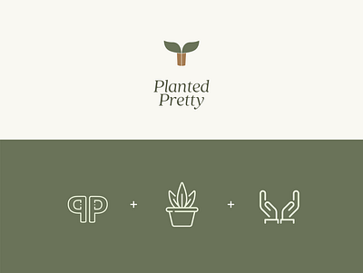 Planted Pretty- Brand Design adobe branding design graphic icon illustration logo packaging ui vector