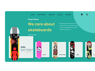 Sk8 Deck Carousel branding design graphic design illustration logo typography ui ux vector web