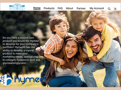 Hymed Website Home Page Design