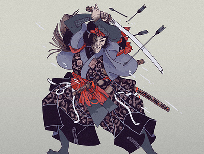 ChevalierBandit[13] character colors cover design illustration japan japanese samurai
