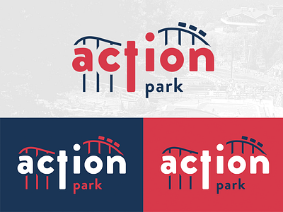 Action Park action adobe branding dribbble illustrator logo logodesign park photoshop rollercoaster visual identity warmup weekly weeklywarmup