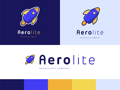 Rocketship Logo adobe branding challenge creative dailylogo dailylogochallenge day illustrator logo logo design rocket rocketship space