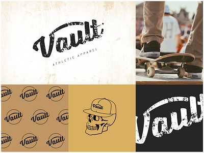 Vault Skateboarding branding dailylogo dailylogochallenge logo skateboarding