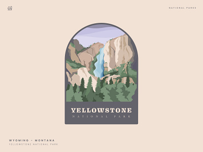 Yellowstone National Park adobe design dribbble illustration illustrator livepaint nationalpark vector yellowstone