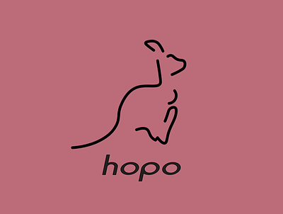 Hopo australia dailychallenge dailylogo dailylogochallenge heap hopo kangaroo logo vector
