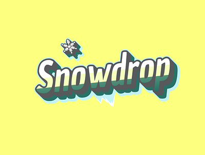 Snowdrop dailychallenge dailylogo dailylogochallenge logo ski ski logo snow snowflake vector