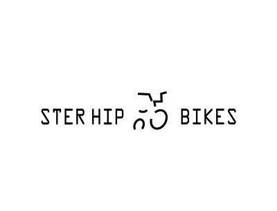 SterHip Bikes bikes bikeshop dailychallenge dailylogo dailylogochallenge hipster logo sterhip vector