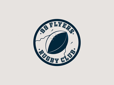 Flyers dailychallenge dailylogo dailylogochallenge flyers logo rocket rugby rugby club vector