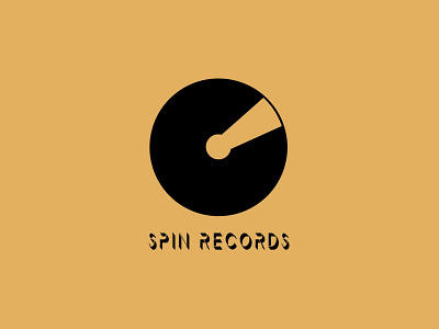 Spin Records dailychallenge dailylogo dailylogochallenge first music logo music record lebel records spiiin vector vinyl