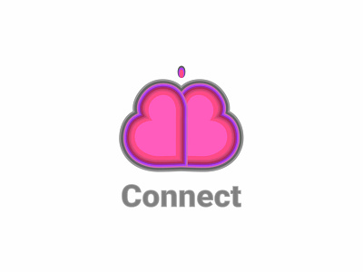 Connect butterfly colors connect dailychallenge dailylogo dailylogochallenge dating app dating logo happen heart hearts logo pink twine vector