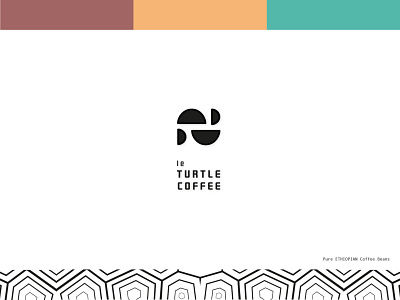 LE TURTLE COFFEE logo beans branding coffee coffee cup ethiopian logo minimal packagedesign shapes shell turtle vector