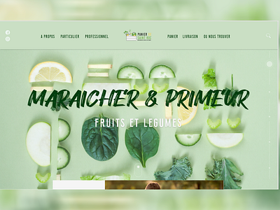 Webdesign - Maraicher & primeur adobe xd design graphic design photoshop web design webdesig webdesign