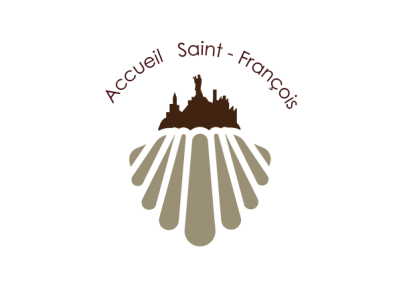 LOGO - Accueil Saint-François association design graphic design graphique design identidade visual identity identity branding identity design identity designer illustrator le puy en velay logo saint jaque de compostel