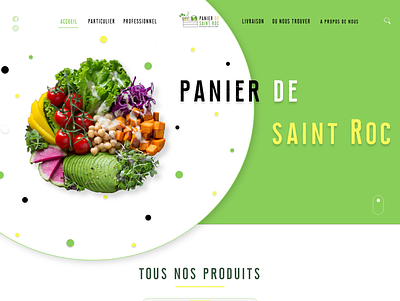 Web design - Panier de Saint Roc adobe xd branding design food graphic design graphique design identity branding identity design web design website website design