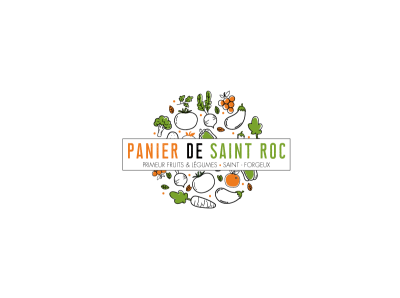 Logo - Panier de Saint Roc branding design graphic design graphique design identity branding identity design illustrator logo logodesign logotype vector