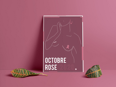 Octobre rose affiche design flyer graphic design graphique design graphisme infographic design octobre rose pink october poster rose