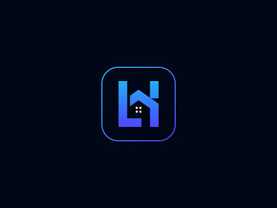 Home logo, L + H letter + Home icon