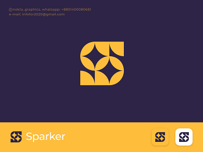 S Logo design, Sparker logo design