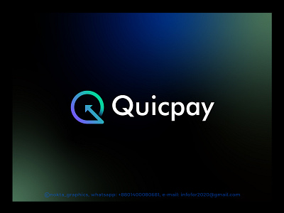 Quicpay, letter Q logo, payment logo