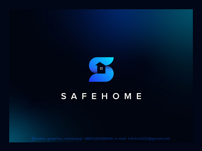 Safe Home Real Estate logo s home logo