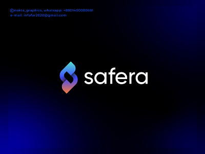Safera, S letter modern logo brand identity branding code design gradient logos icon logo logo designer logo mark logos logotype mark minimal logo nokta quote s s logo simple top vector