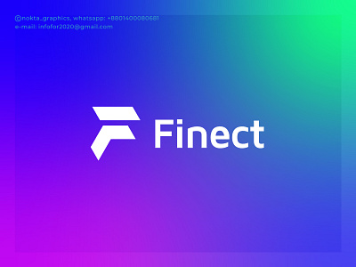 Finect, F letter logo