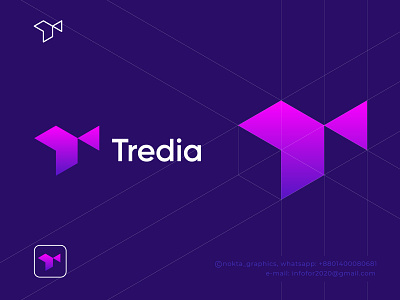 Tredia, T letter logo t logo