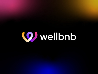 W letter logo, bnb logo
