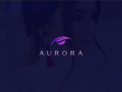 AURORA aurora beauty brand identity branding cosmetics design fashion icon logo logo design logo designer luxurious parlour saloon simple logos spa symbol top womens