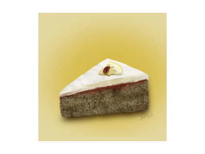CAKE bistro cake drawing editorial food food illustration foodart foodillustration illustration illustrator procreate restaurant