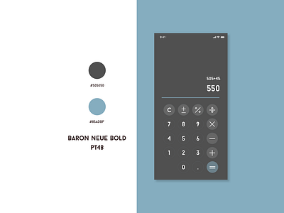 Calculator for the Daily UI Challenge