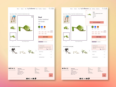 DailyUI - Day 12 (Alternative Version) 012 dailyui dailyui012 dailyuichallenge design ecommerce ecommerce design ecommerce shop retail shoes shop ui uidesign ux