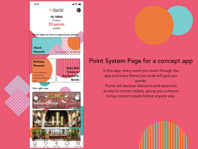 Point system for a concept app concept app point sysyem points