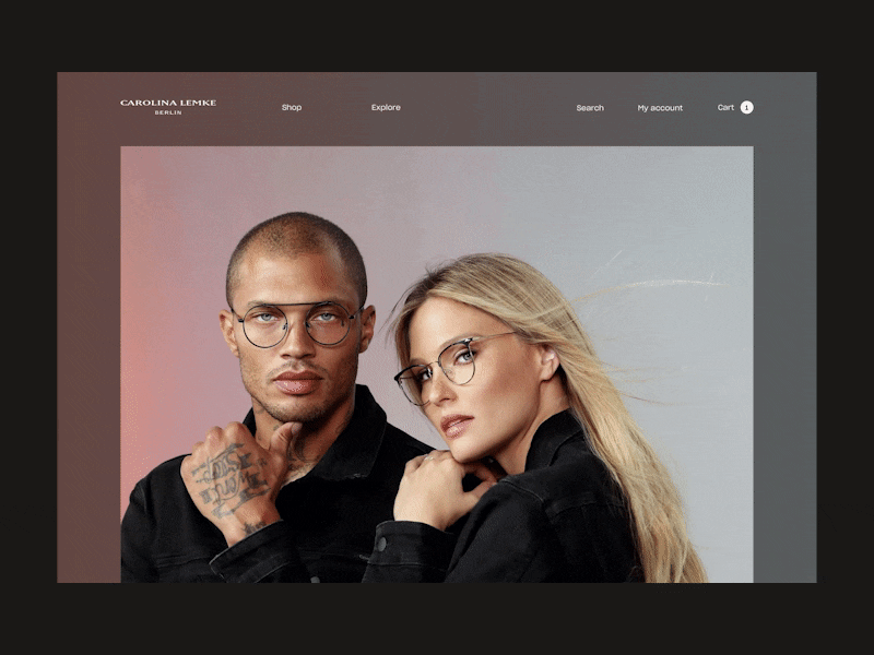 Redesign of Carolina Lemke — Animated dropdown menu animated clean corporate dropdown ecommerce fashion gsap menu minimal principle transition webdesign