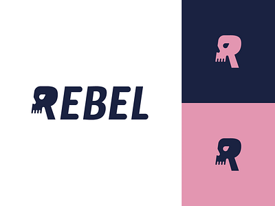 Rebel - Logo concept branding logo rebel skull