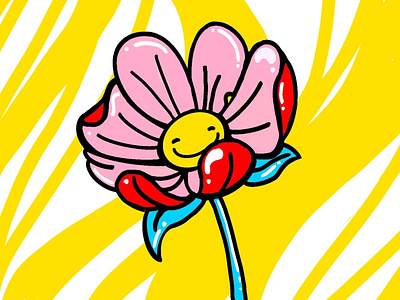 Flower design drawing illustration