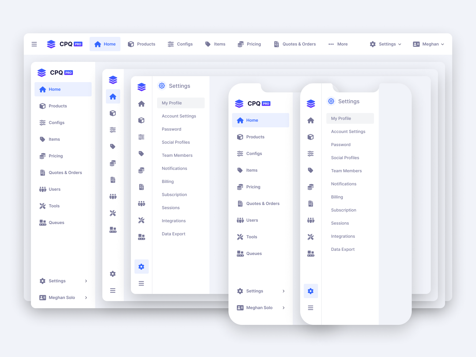 Enterprise App Navigation by Matt Born on Dribbble