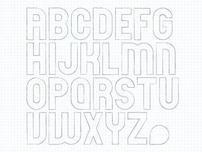 Rockford custom font geometric illustrator typeface