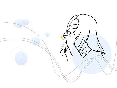 me blowing bubbles : ) illustration sketches